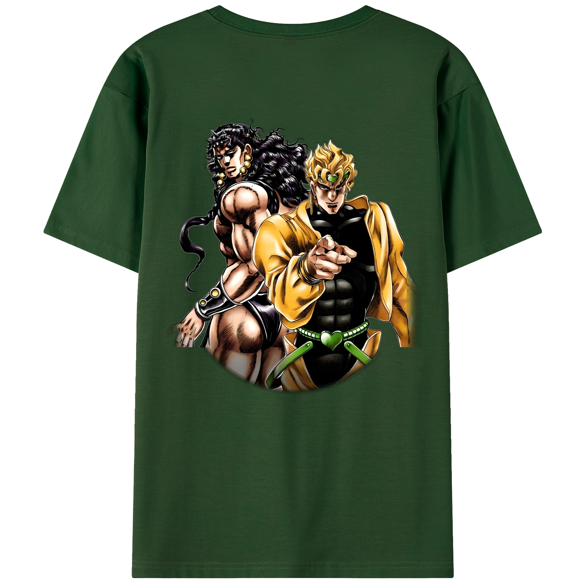 （画像用） ジョジョの奇妙な冒険 ディオ?ブランドー JoJo's Bizarre Adventure Dio Brando 綿100％半袖Tシャツ（背面プリント）